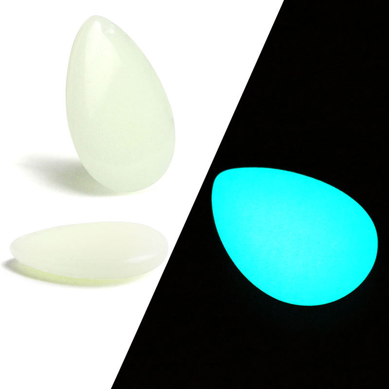 Stone Water Drop Heart Shaped Fluorescent Pendants