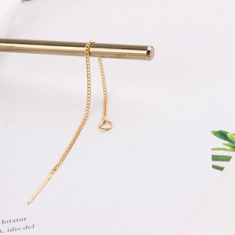 Color Retention Auricular Needle Material Thin Chain Minimalist Ear Line