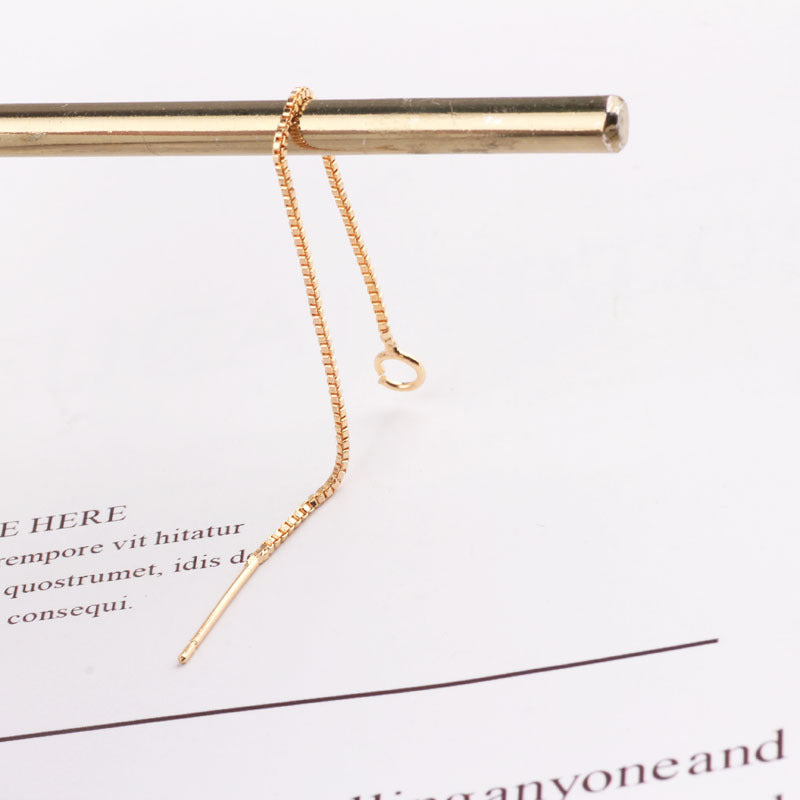 Color Retention Auricular Needle Material Thin Chain Minimalist Ear Line