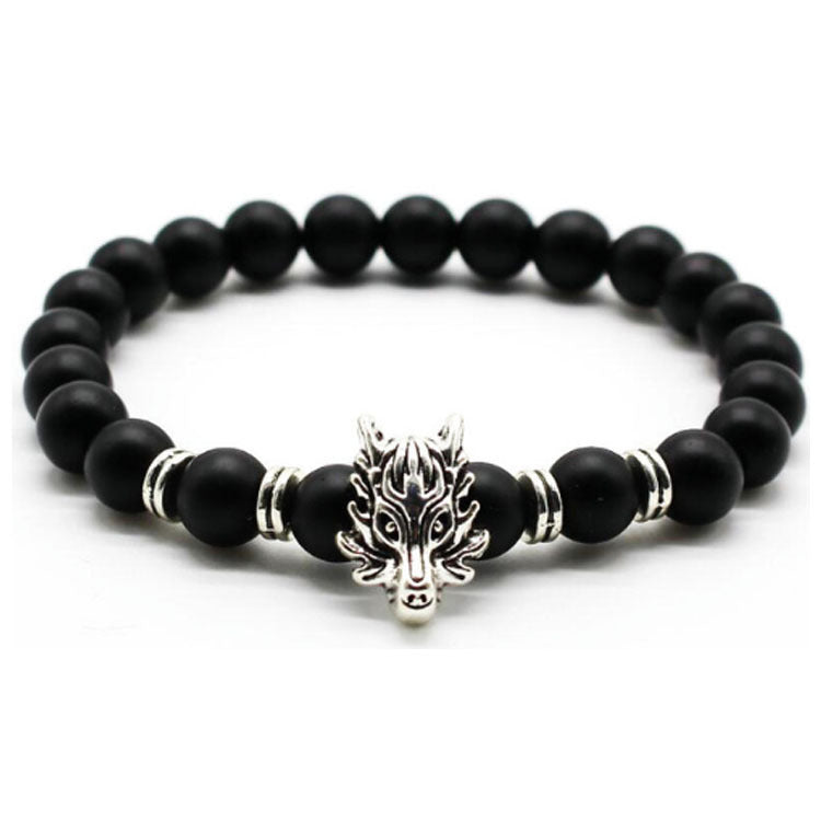 Men's Volcanic Stone Jewelry Elastic Small Bracelets