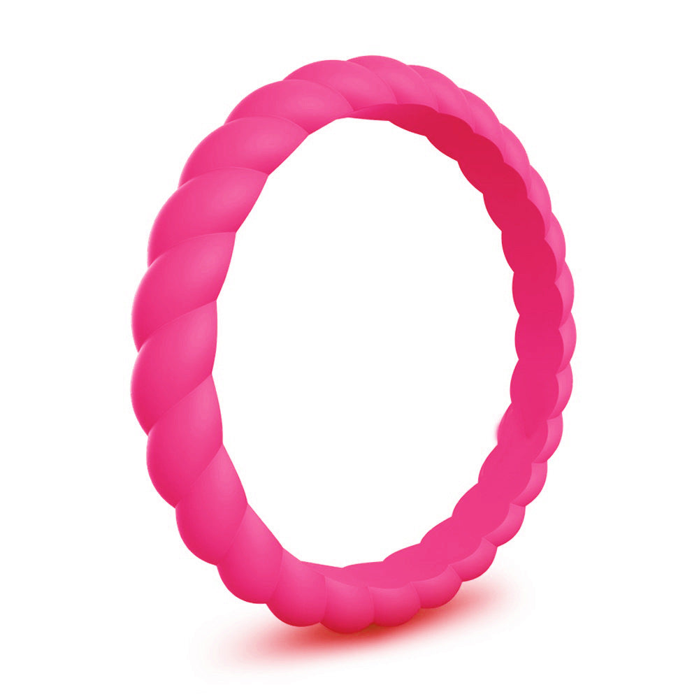 Women's Wide Twist Silica Gel Outdoor Sports Rings