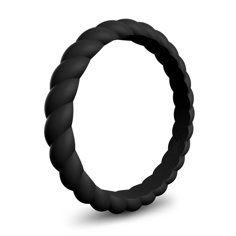 Women's Wide Twist Silica Gel Outdoor Sports Rings