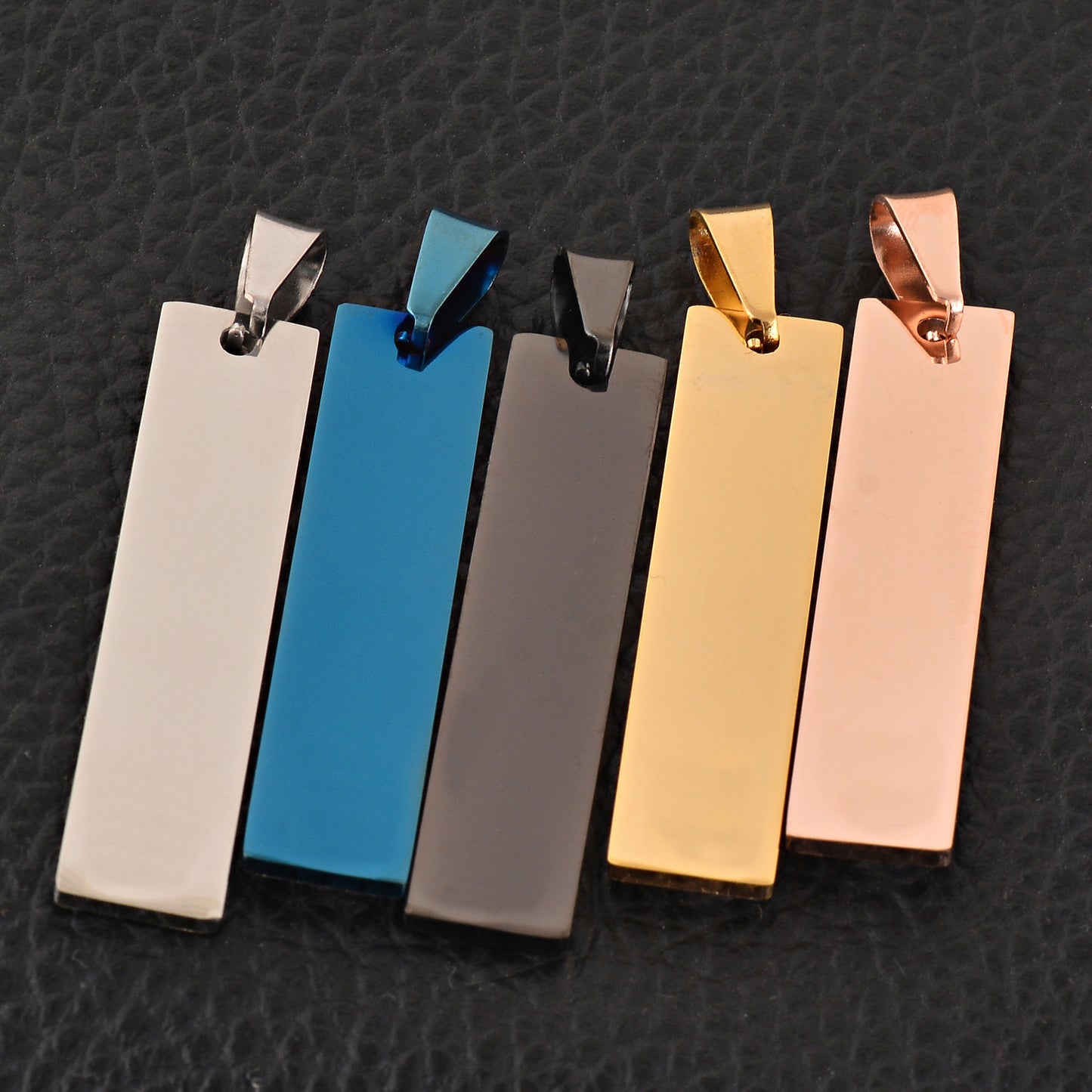 Mirror Tag Army Laser Marking Key Pendants