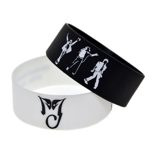 Attractive Silicone Jackson Hand Strap Wide Bracelets