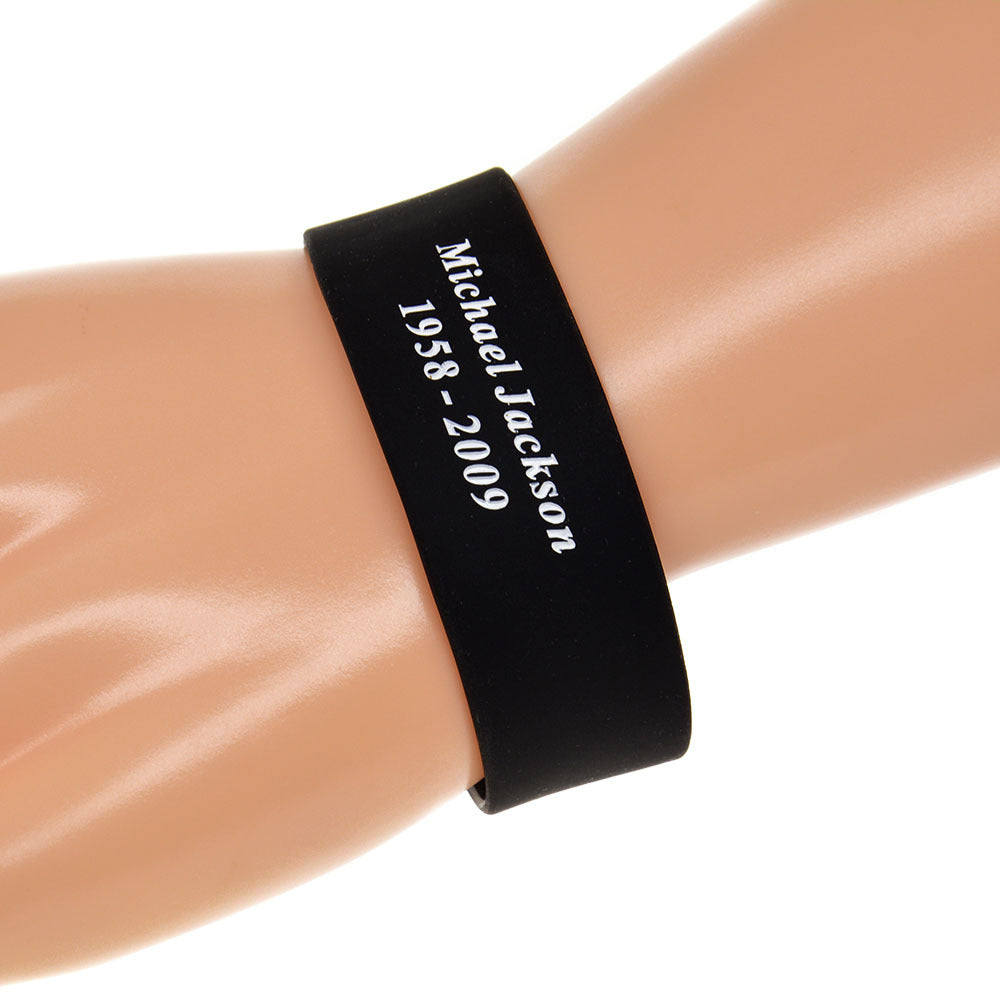 Attractive Silicone Jackson Hand Strap Wide Bracelets