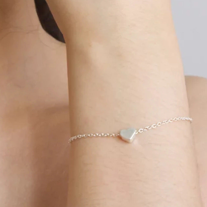 Fashion Simple Gold Heart Shaped Love Bracelet