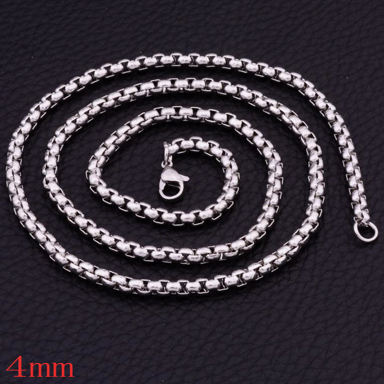 Women's Stainless Steel Square Pearl Fashion Short Necklaces