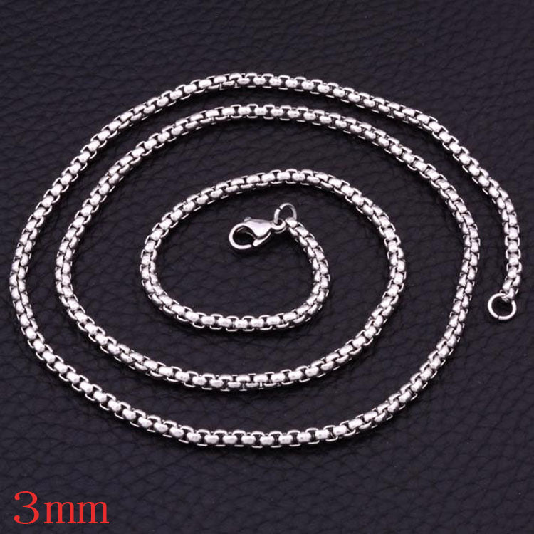 Women's Stainless Steel Square Pearl Fashion Short Necklaces