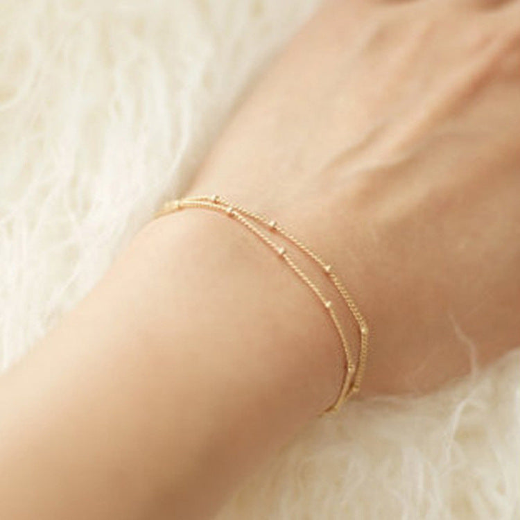 Women's Chain Elegant Jewelry Refined Simple Copper Bracelets