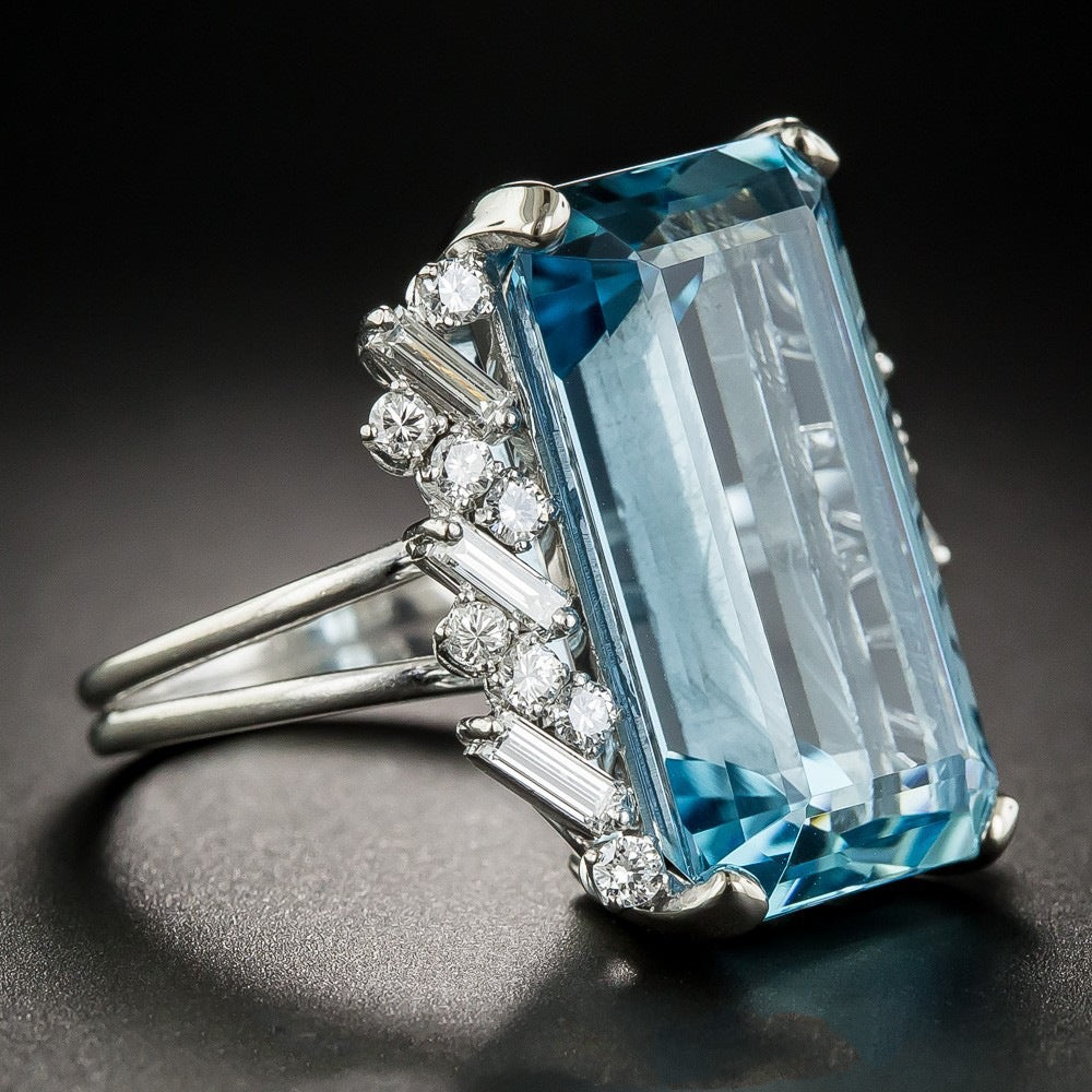 Slouchy Luxury Topaz Engagement Sapphire Hand Rings
