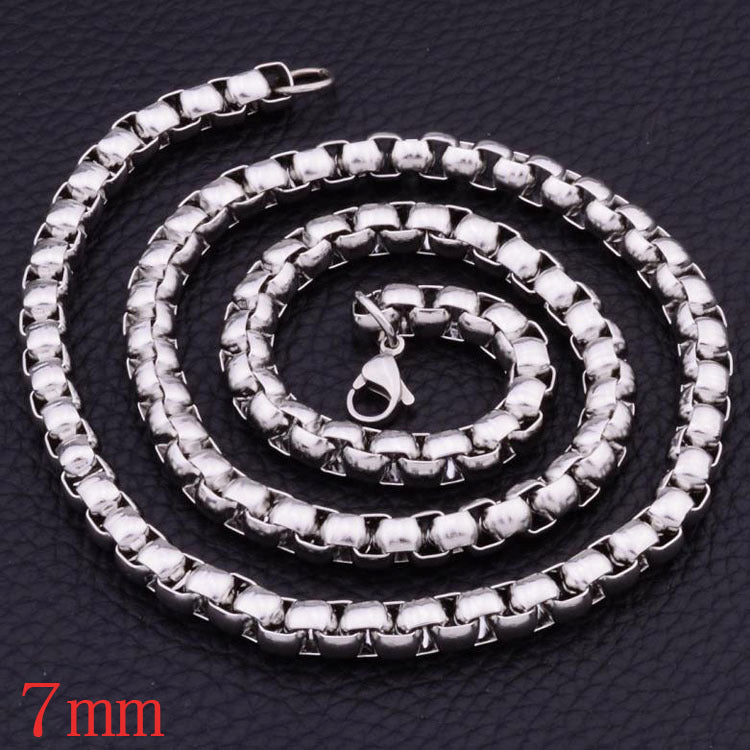 Women's Stainless Steel Square Pearl Fashion Short Necklaces