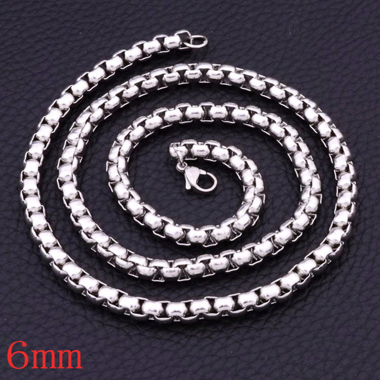 Women's Stainless Steel Square Pearl Fashion Short Necklaces