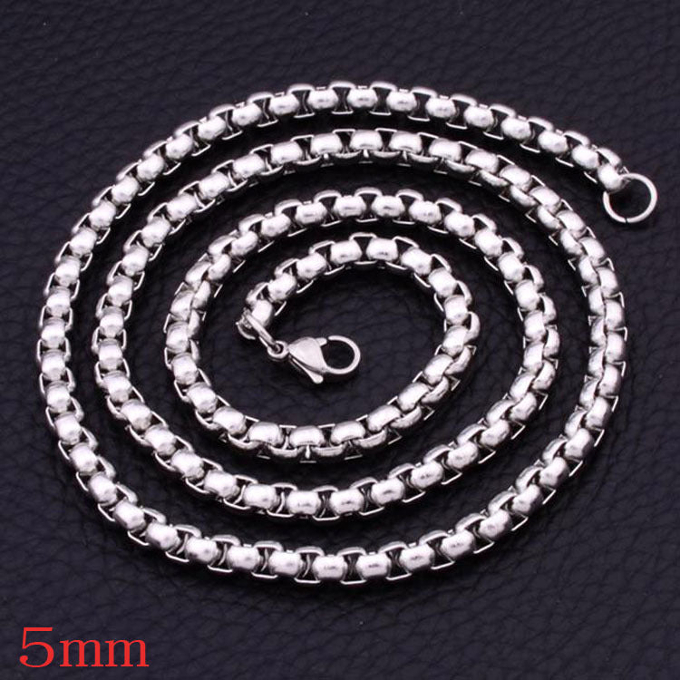 Women's Stainless Steel Square Pearl Fashion Short Necklaces