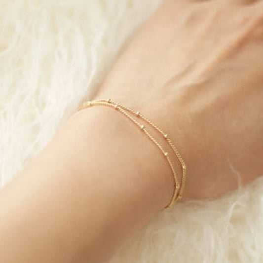 Women's Chain Elegant Jewelry Refined Simple Copper Bracelets