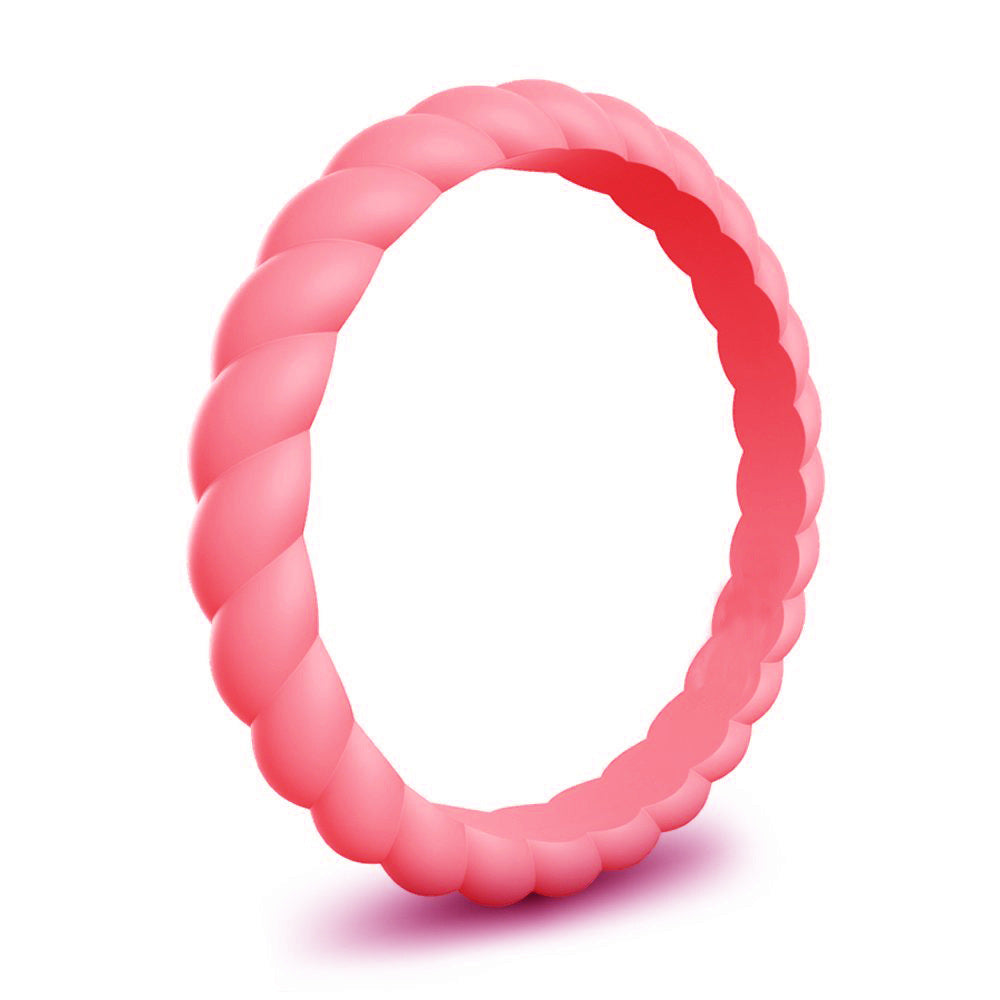 Women's Wide Twist Silica Gel Outdoor Sports Rings