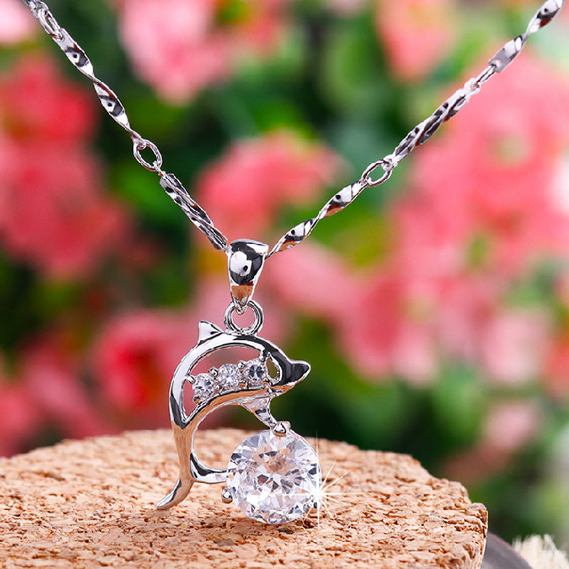 Women's Accessories Short Dolphin Valentine's Day Gift Pendants