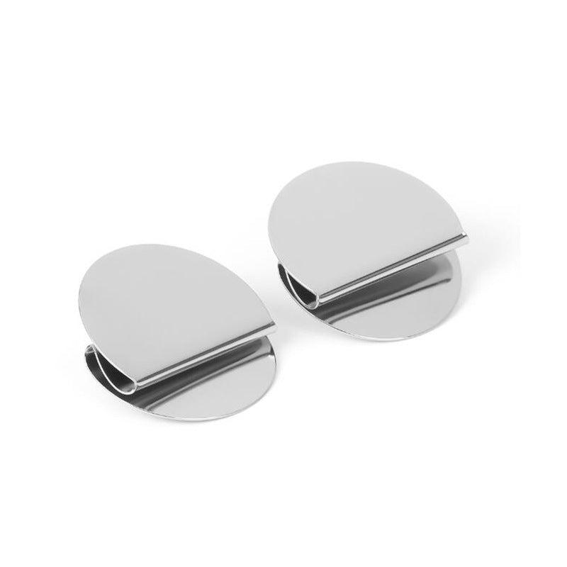 Trend Creative Geometric Mirror Gold Round Punk Rings