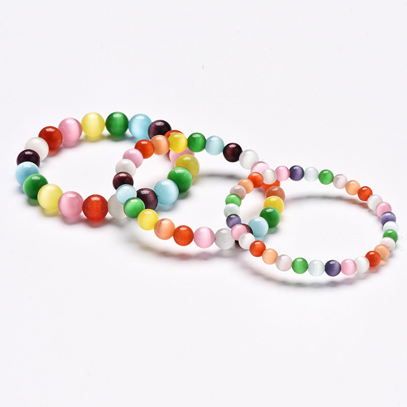 Women's Colorful Opal Fashion Mixed Color Tao Bracelet