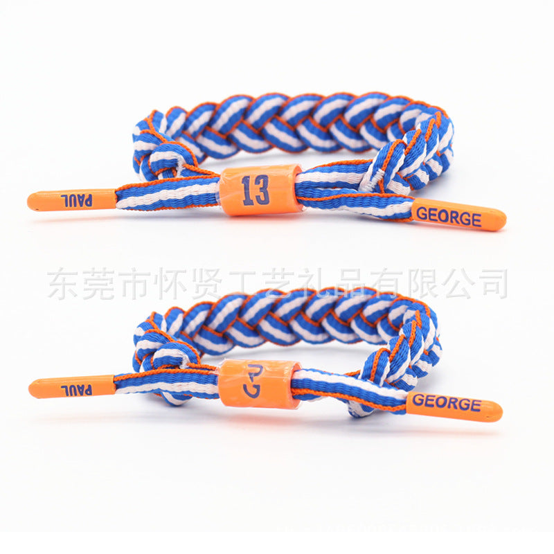 Star Shoelace Braided James Curry Kobe Durant Bracelets
