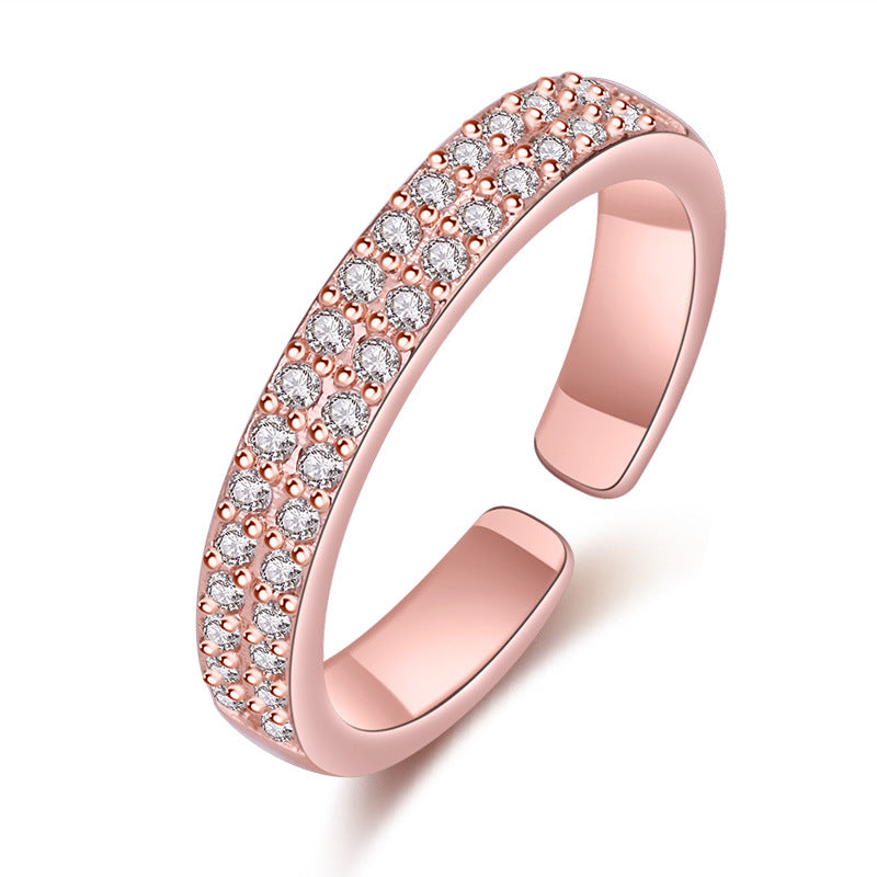 Women's Open-end For Korean Jewelry Double Row Rings