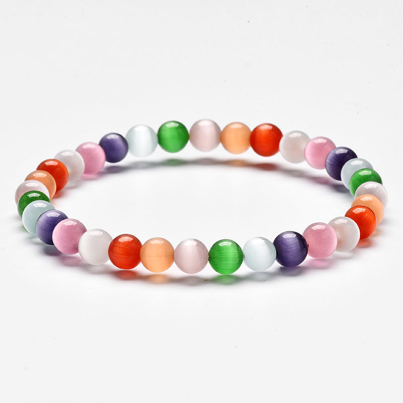 Women's Colorful Opal Fashion Mixed Color Tao Bracelet