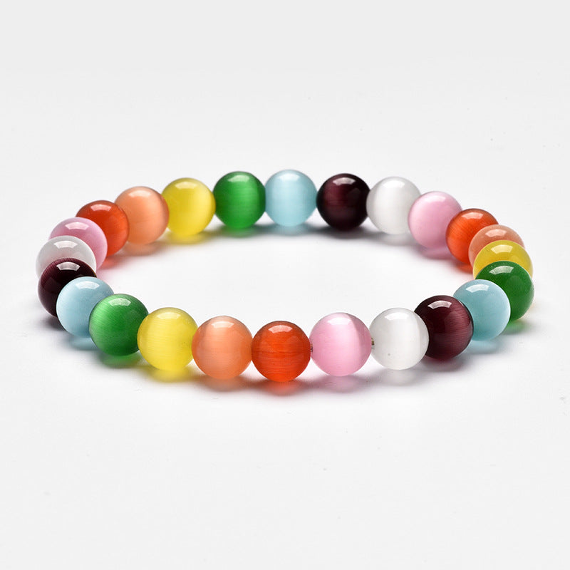 Women's Colorful Opal Fashion Mixed Color Tao Bracelet
