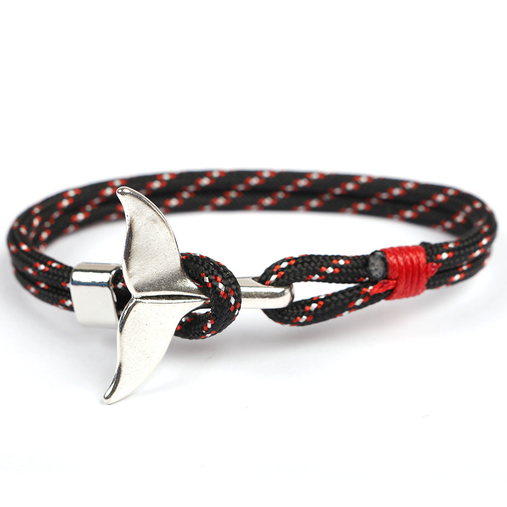 Charming Popular Woven Anchor Chain Fishtail Bracelet