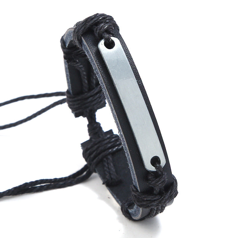 Alloy Flat Glossy Can Be Carved Carve Writing Bracelets