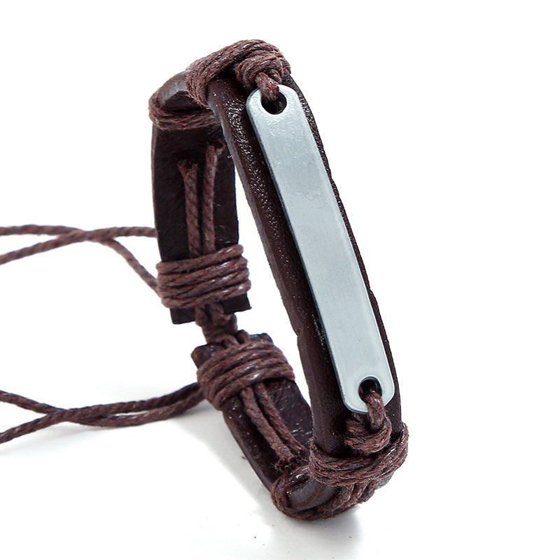 Alloy Flat Glossy Can Be Carved Carve Writing Bracelets
