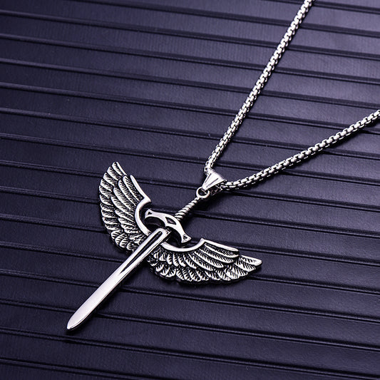Men's Stainless Steel Cross Shelf Accessories Titanium Punk Necklaces