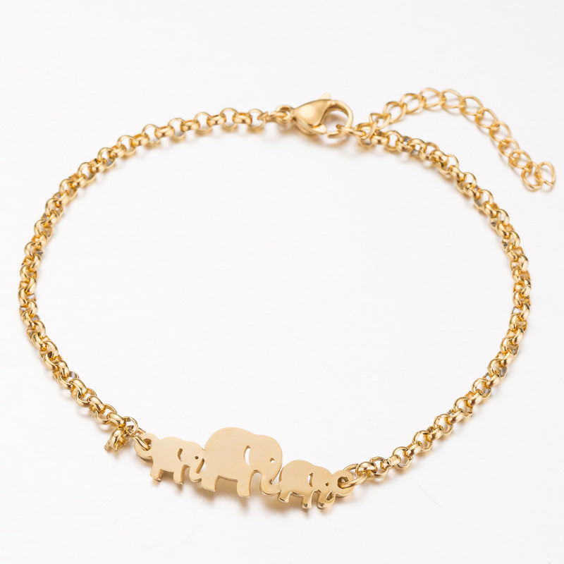 Cute Elephant Warm Happy Girly Temperamental Bracelet