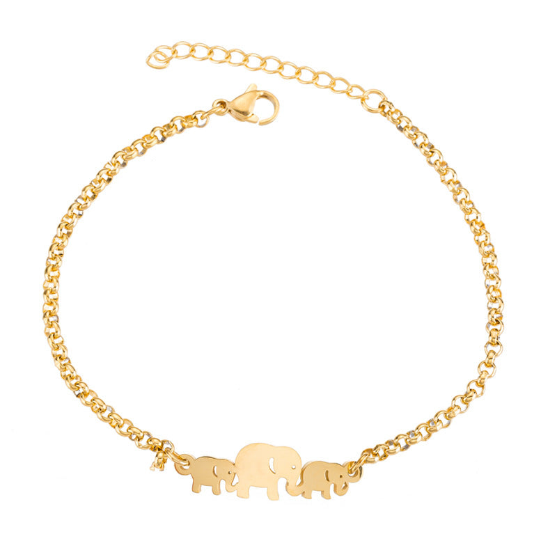 Cute Elephant Warm Happy Girly Temperamental Bracelet