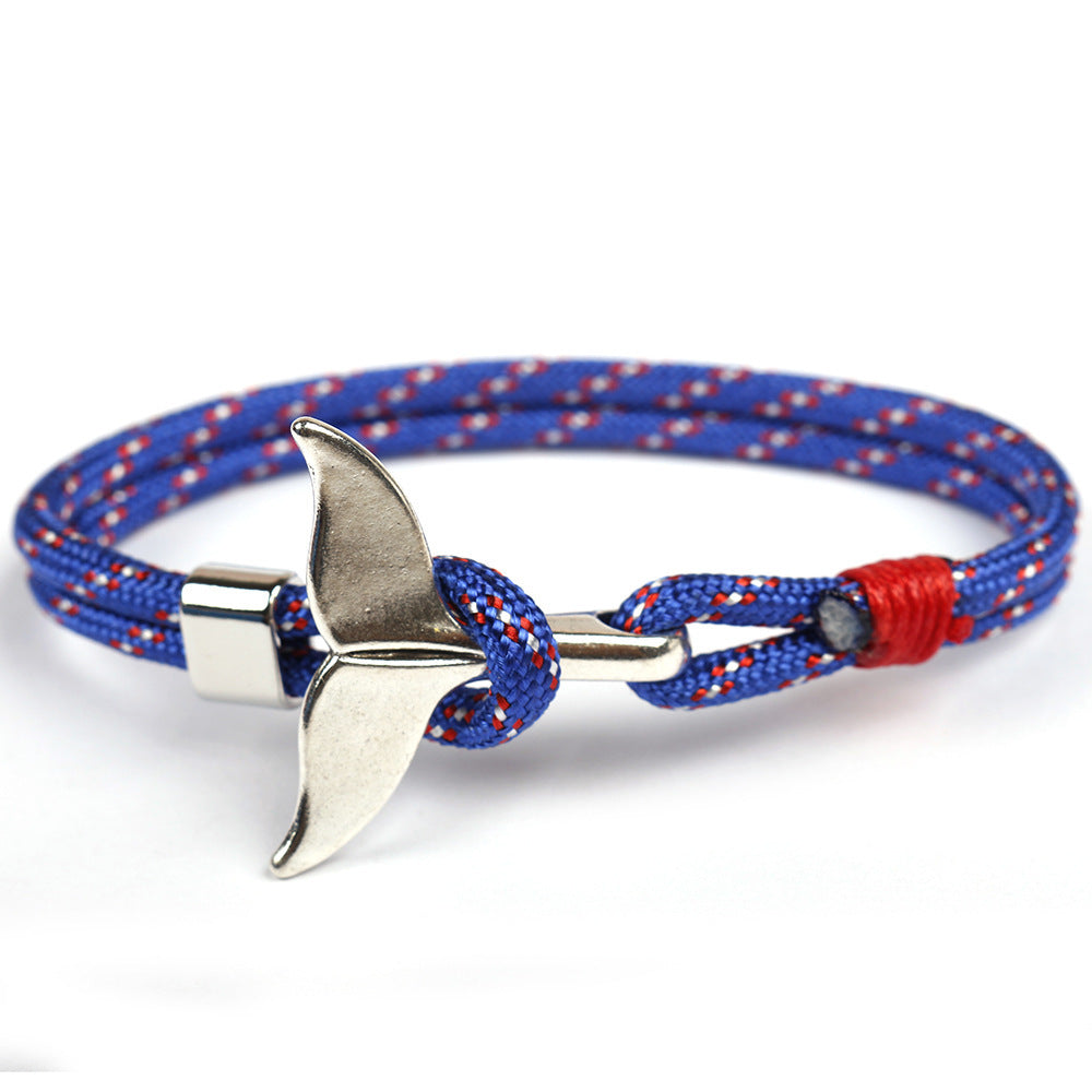 Charming Popular Woven Anchor Chain Fishtail Bracelet