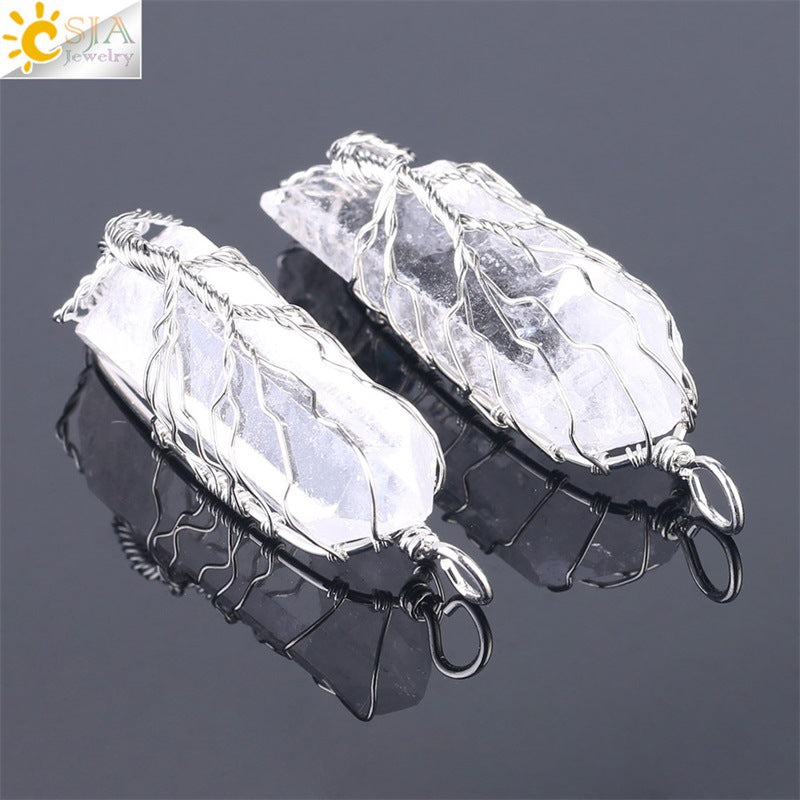 Women's White Crystal Fashion Amorphous Accessories Random Pendants