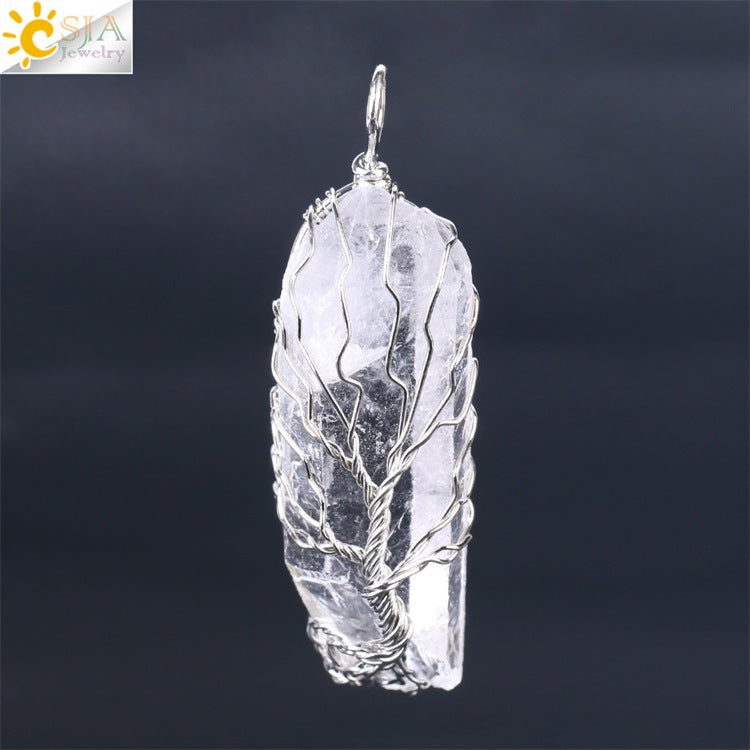 Women's White Crystal Fashion Amorphous Accessories Random Pendants