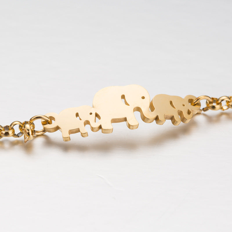 Cute Elephant Warm Happy Girly Temperamental Bracelet