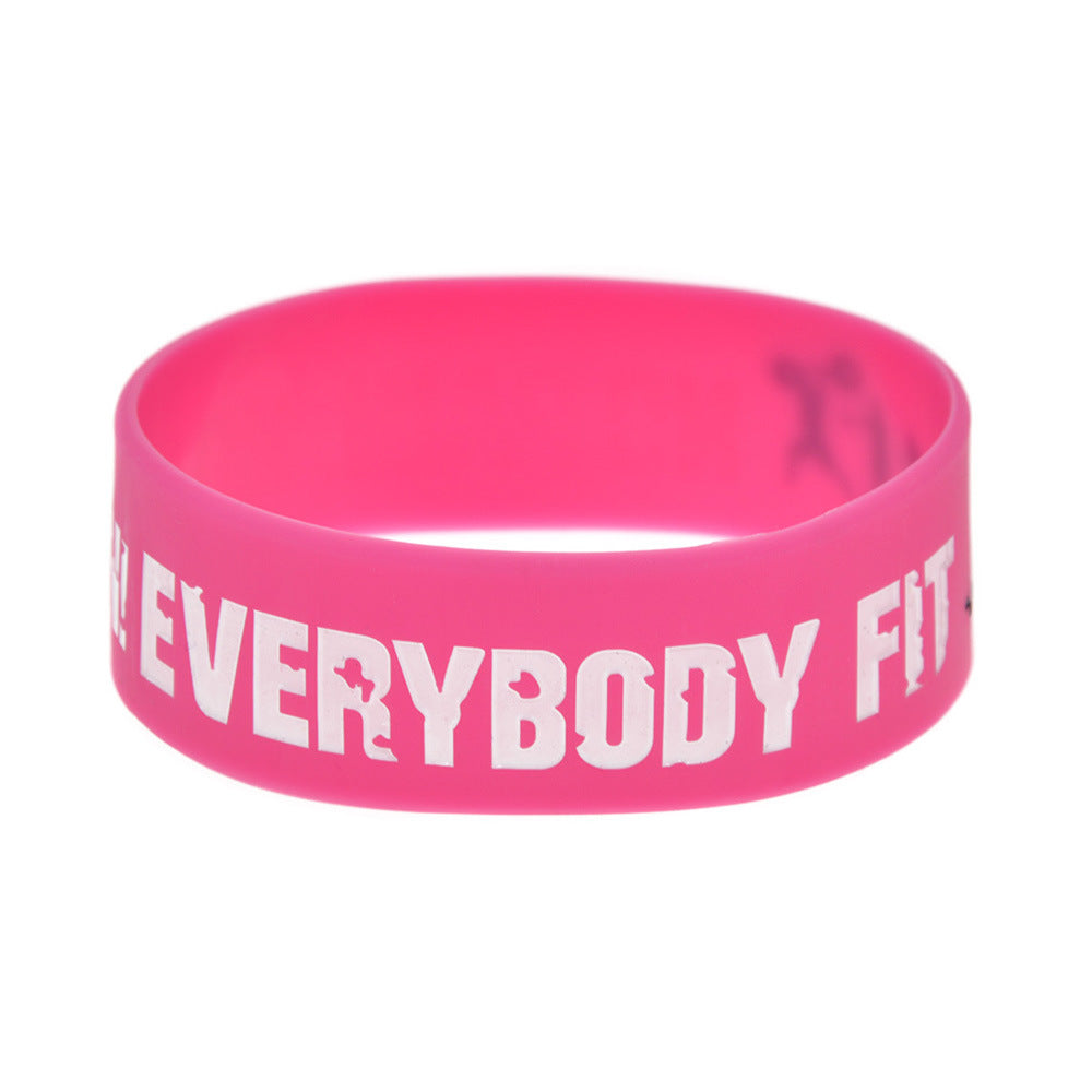 Wrist Strap For Sports Silicone Inspirational Bracelet