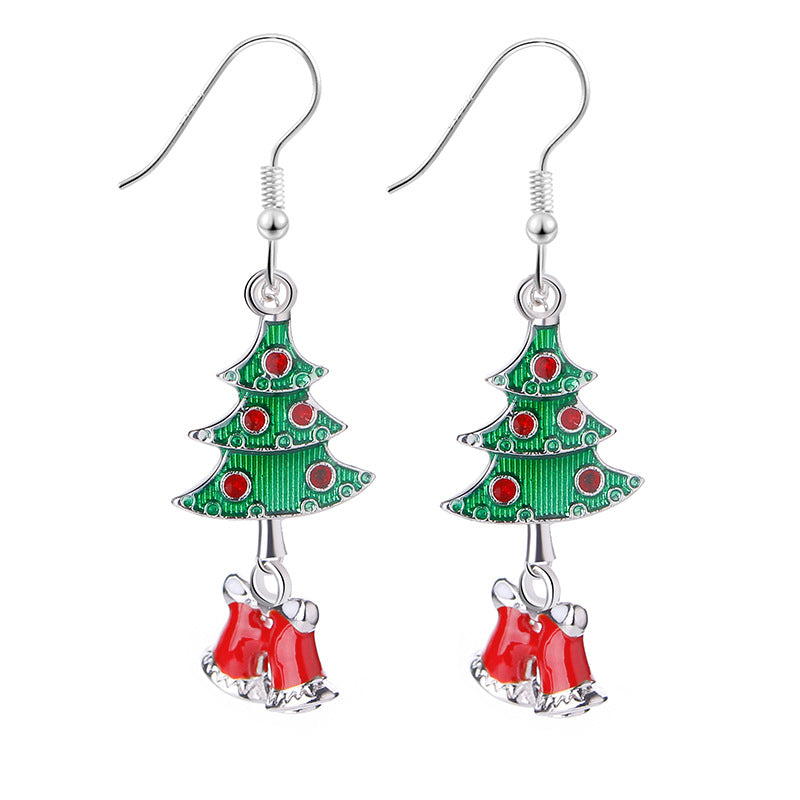 Personality Christmas Eve Popular Santa Claus Earrings