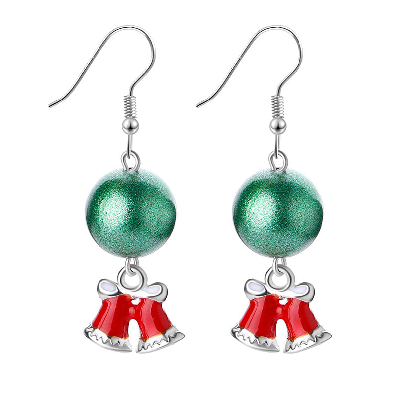 Personality Christmas Eve Popular Santa Claus Earrings