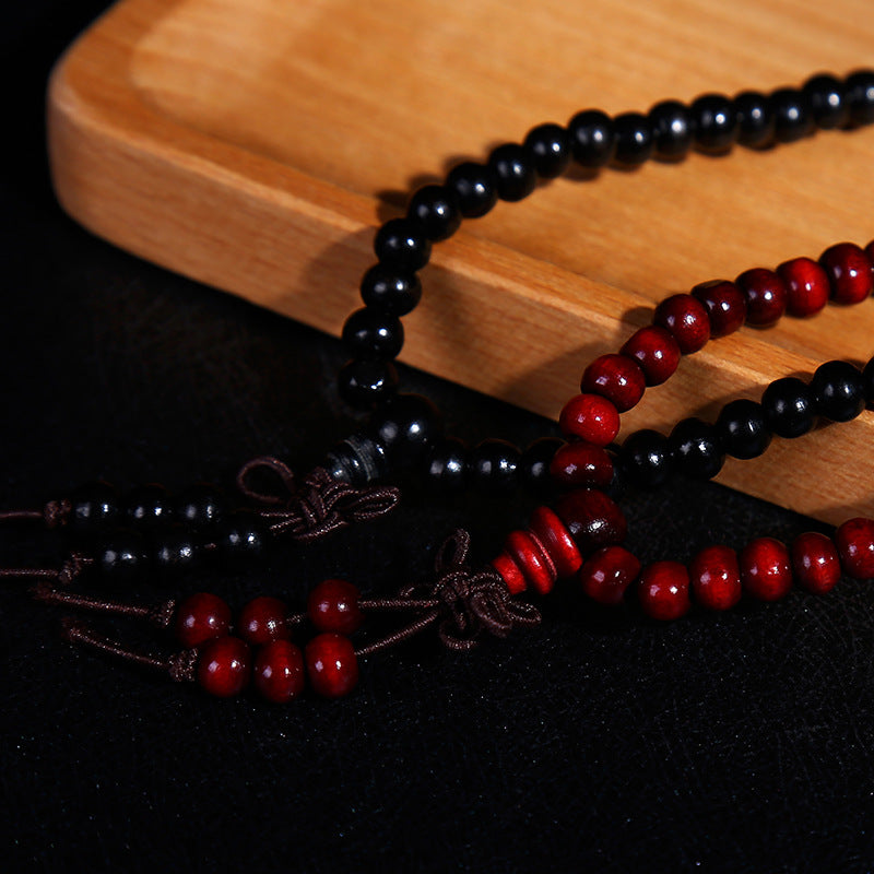 Beads Ebony Chinese Knot Wooden Prayer Bracelets