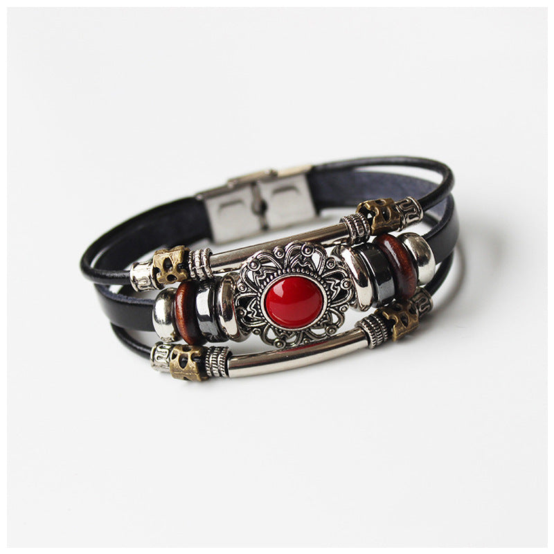 Stylish Comfortable Fashion Personality Cowhide Couple Bracelets