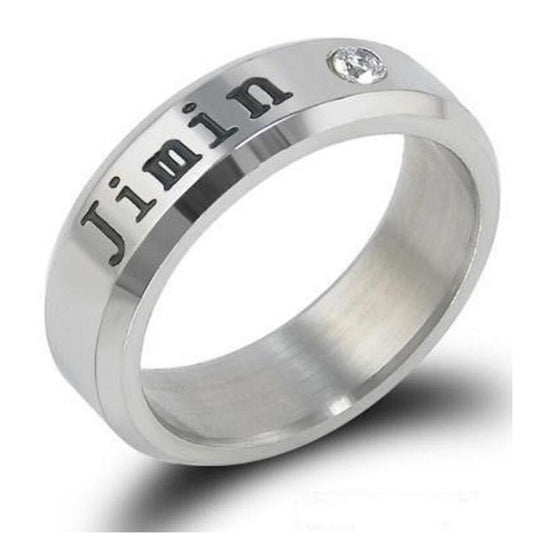 Korean Small Group Peripheral Stainless Steel Rings