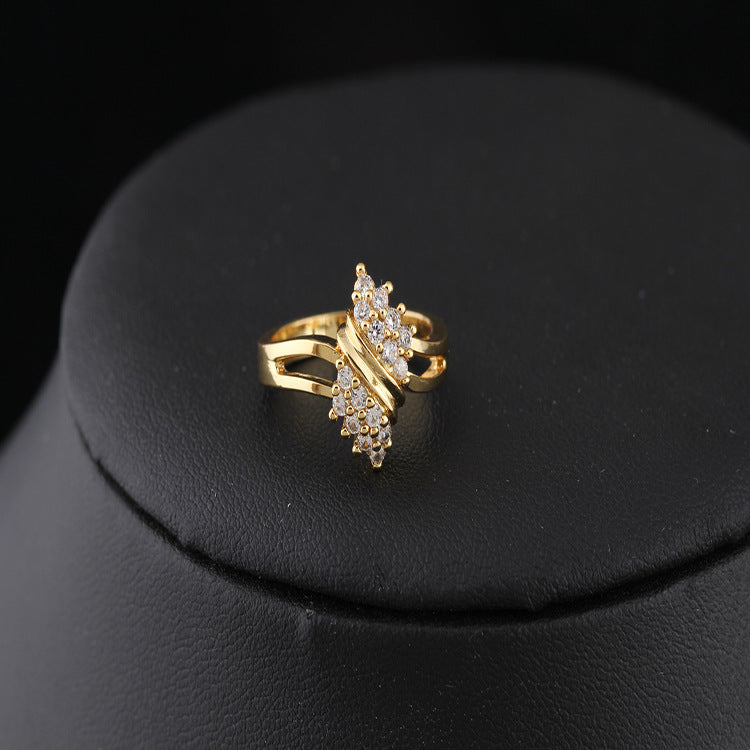 Korean Fashion Zircon Personality Micro Setting Rings