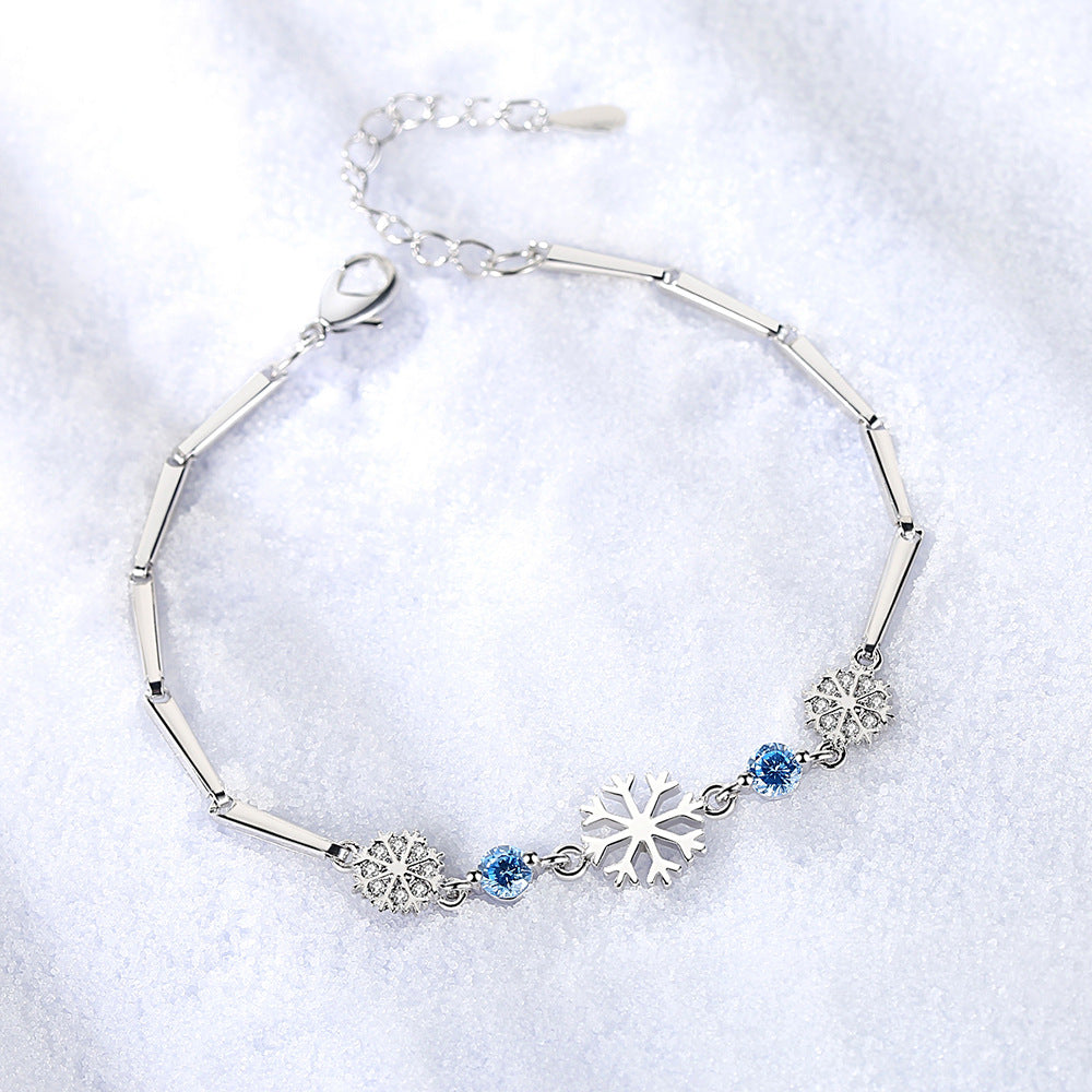 Fashion Ice Flower Snowflake Female Hipster Bracelets