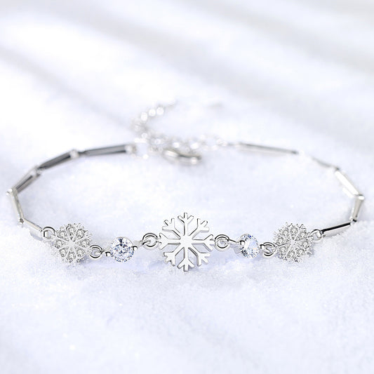 Fashion Ice Flower Snowflake Female Hipster Bracelets