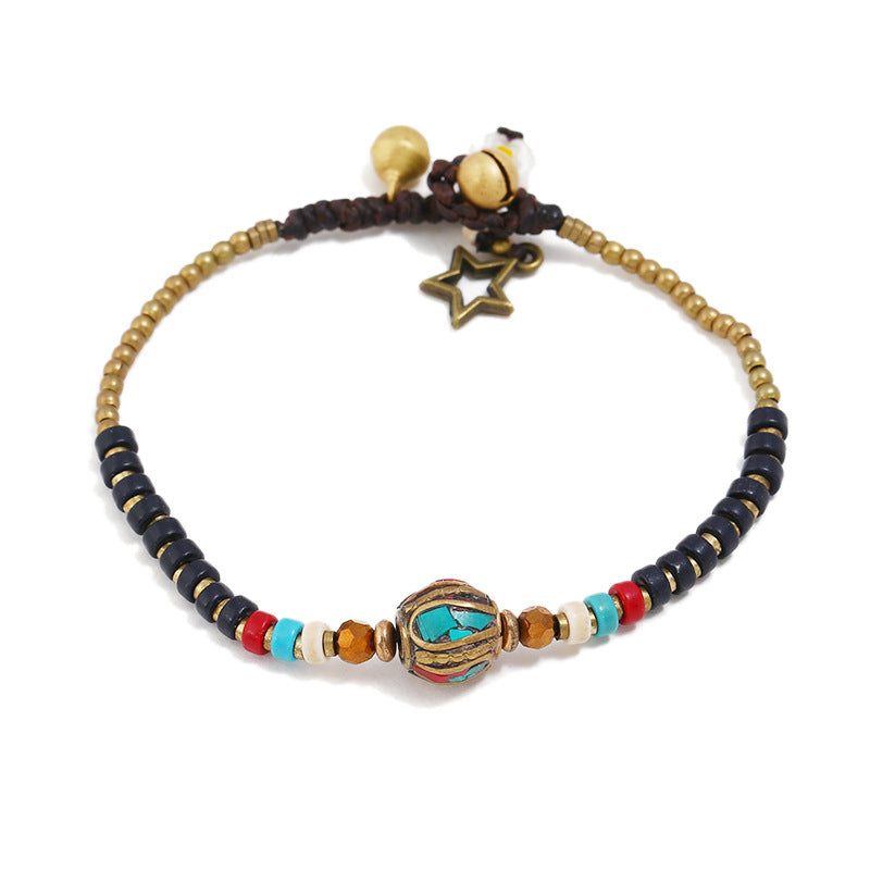 Style Ethnic Jewelry Hand-woven Nepal Beads Bracelets