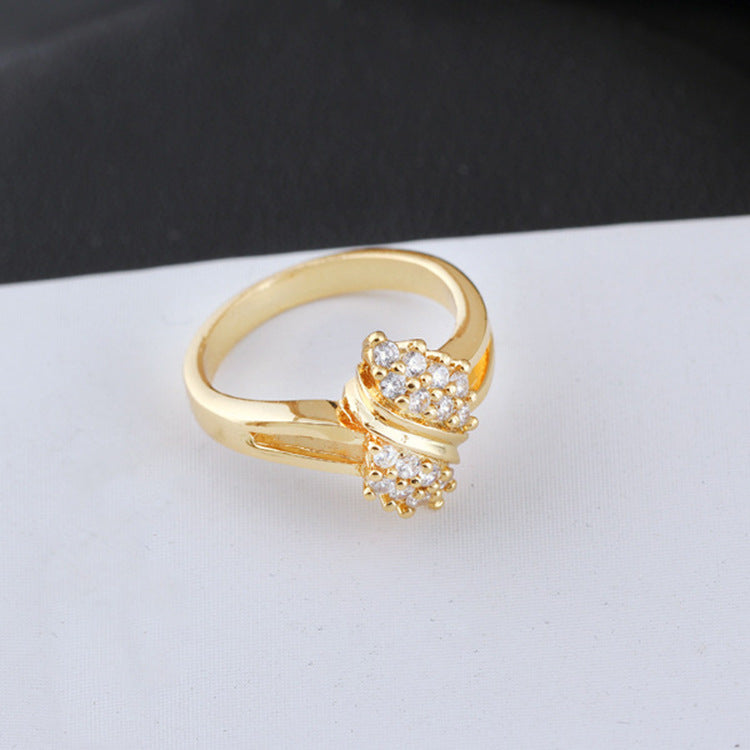 Korean Fashion Zircon Personality Micro Setting Rings