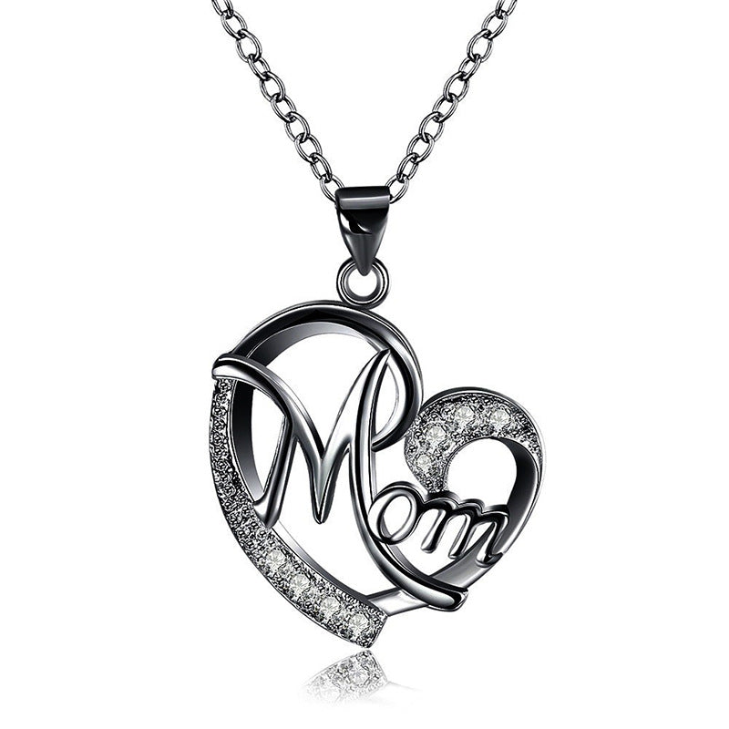 Mother Love Heart Clavicle Chain Mother's Pendants