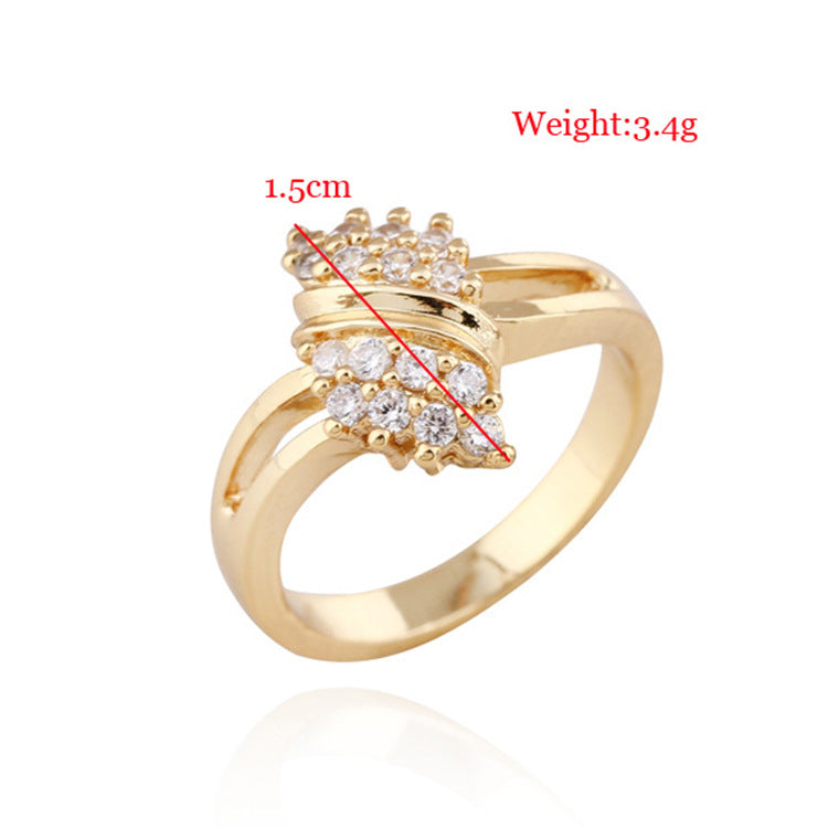 Korean Fashion Zircon Personality Micro Setting Rings