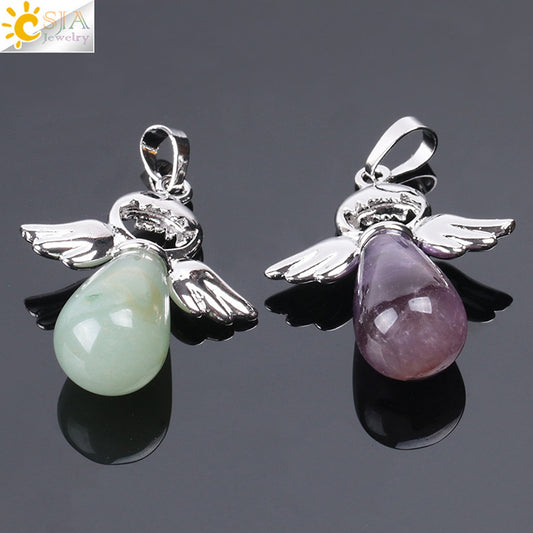 Head Jewelry Drop-shaped Crystal Creative Female Angel Pendants